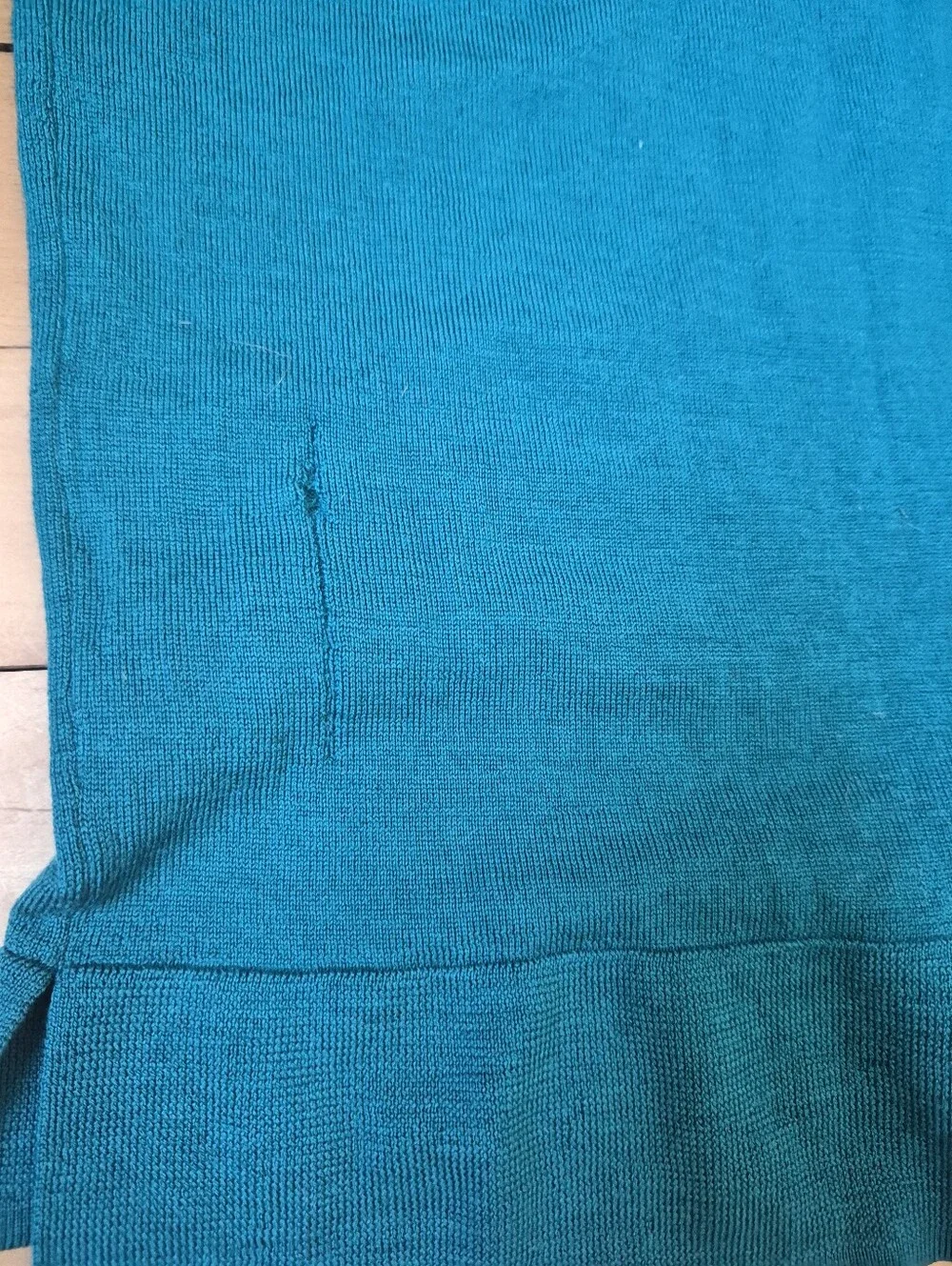 Men's Teal V-Neck Sweater